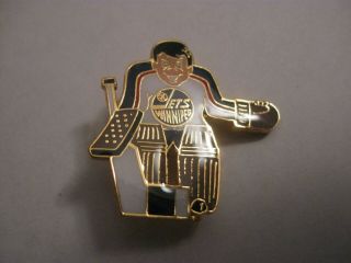 Rare Old Winnipeg Jets Ice Hockey Club Metal Brooch Pin Badge