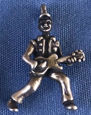Rare Vintage Sunwest Sterling Silver Young Guitar Player Charm