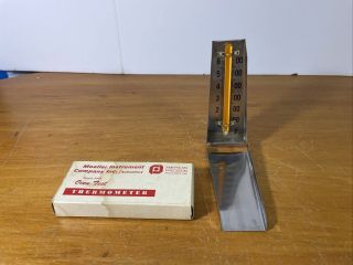 Rare Vintage Moeller Instrument Folding Oven Thermometer Oven Test Box