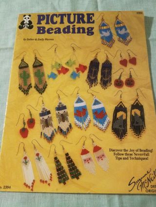 Rare 1993 Suzanne Mcneill Picture Beading Pattern Instruction Booklet 2394