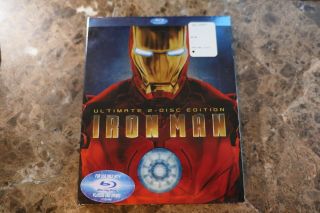 Iron Man (blu - Ray Disc,  2008,  2 - Disc Set) With Rare Slipcover