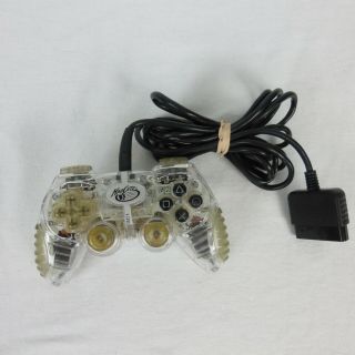 Mad Catz Rare Transparent Clear Controller Playstation 2 Ps2 Retro Fully