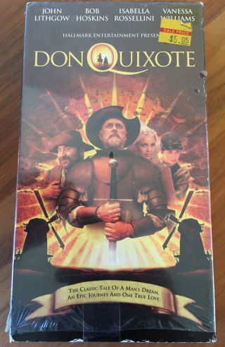 Don Quixote (vhs) John Lithgow,  Vanessa Williams,  Bob Hoskins - Rare