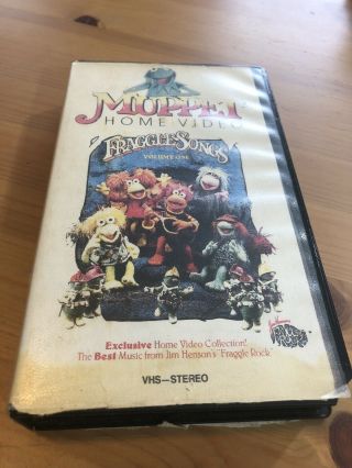 The Muppets Fraggle Songs Rare,  Muppet Home Video Vhs