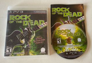 Rock Of The Dead - Rare Complete Cib (sony Playstation 3,  2010 Ps3)