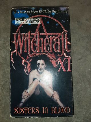 Witchcraft Xi Sisters In Blood Vhs Rare Horror Cult Sov Vista Street Ron Ford