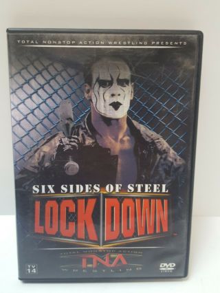Tna Wrestling Lockdown: Six Sides Of Steel Dvd Rare Oop (2006,  Very Good)