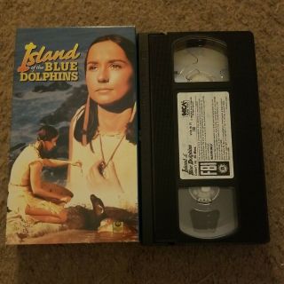 Island Of The Blue Dolphins Vhs & Rewind Rare Oop