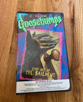 Goosebumps Vhs Stay Out Of The Basement Promo Preview Screener - Rare