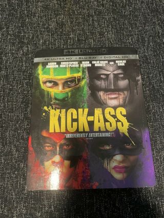 Kick - Ass (4k Uhd,  Blu Ray,  No Digital) W/ Rare Oop Slipcover