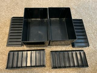 Atari 2600 - Black 10 - Game Plastic Adjustable Case - Set Of 2 - Rare Vintage