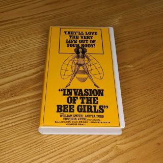 Invasion Of The Bee Girls 1973 Rare Vhs Oop Cult Classic Shocking Videos Ex