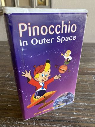 Pinocchio In Outer Space (1992) Rare Clamshell Vhs Of 1964 Animated Classic