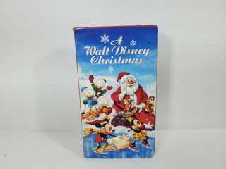 A Walt Disney Christmas Vhs Sleeve Holidays Mickey Mouse Vintage Rare