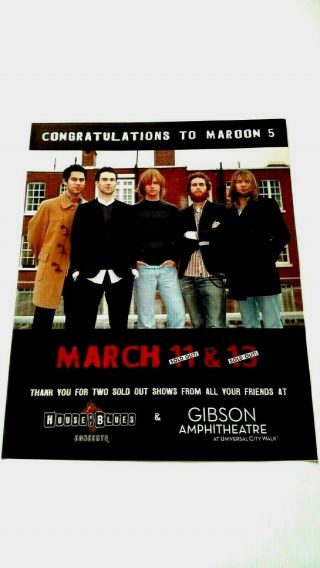 Maroon 5 " House Of Blues Concerts " 
