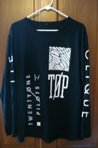 Twenty One Pilots Blurry Face Long Sleeve Clique Concert Shirt Xl 21 Top Rare