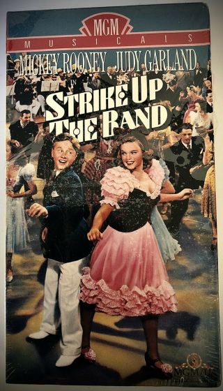 Strike Up The Band Rare Cover Vintage Vhs Movie 1991 Judy Garland/ Mickey Rookie