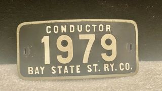 Rare Bay State Street Railway Co.  Hat Badge