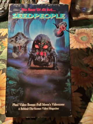 Vintage Seed People Horror Movie Vhs Tape With Case 1992 Release " Rare ".