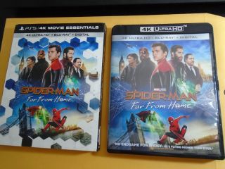 Spider - Man: Far From Home 4k Ultra Hd Blu - Ray With Rare Ps5 Limited Slipcover