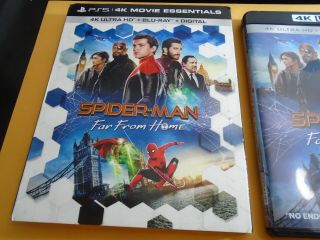 Spider - Man: Far From Home 4K Ultra HD Blu - ray with RARE PS5 Limited Slipcover 2