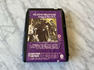 Steve Miller Band Living In The U.  S.  A 8 - Track Tape Capitol 8xf 719 Rare Oop