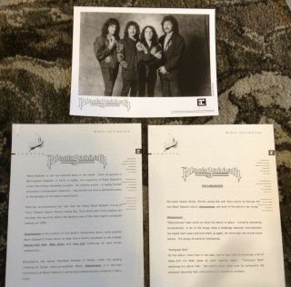 Black Sabbath Rare 1992 Dehumanizer Reprise Press Kit With Photo Dio