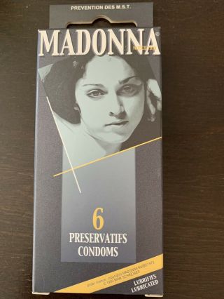 Madonna Nudes 1979 Condoms 6 Pack Box Rare Like A Virgin Material Girl