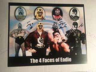 Vintage Wrestling Autographed Promo Of Bill Eadie Personas Rare Signed Photo