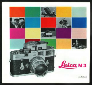 Leica M - 3 Brochure English Rare No Dealer Imprint Usa