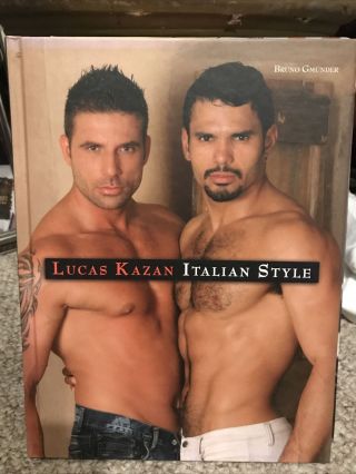 Nude Male Photography Book Lucas Kazan Italian Style Bruno Gmunder Gay Rare Hot