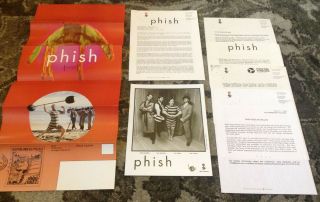 Phish Rare 1994 Hoist Elektra Press Kit Photo Poster Trey Anastasio