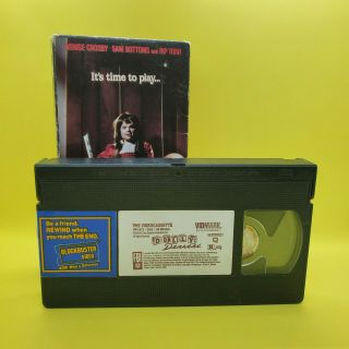 Dolly Dearest (VHS 1994) - RARE HORROR CULT - VIDMARK - KILLER DOLL - EX - RENTAL 3