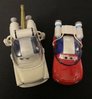 Disney Pixar Cars Space Mission - Autonaut Mcqueen & Moon Mater - Rare