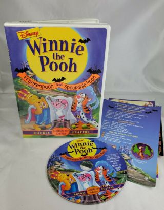 Winnie The Pooh - Frankenpooh & Spookable Pooh Disney Dvd 2002 Rare Double Feat