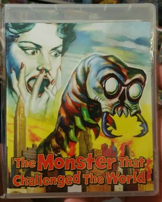 Monster That Challenged The World 1957 Blu - Ray Kino Lorber Oop Rare Cult Horror