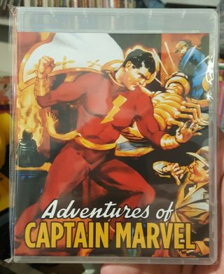 Adventures Of Captain Marvel 1941 Blu - Ray Kino Lorber Oop Rare Whiz Dc Comics