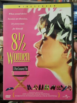8 1/2 Women 1999 Dvd Like - Oop Rare Peter Greenaway Toni Collette Sex Comedy
