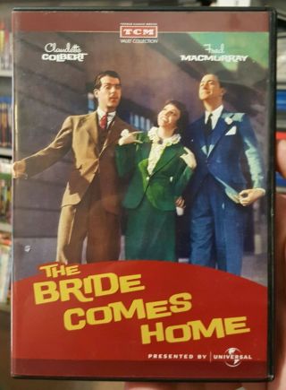 The Bride Comes Home 1935 Dvd Like - Tcm Vault Turner Classic Movies Oop Rare
