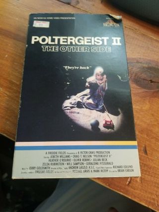 Poltergeist Ii (vhs,  1986) Horror Big Box Part 2 Mgm Video Tape Rare