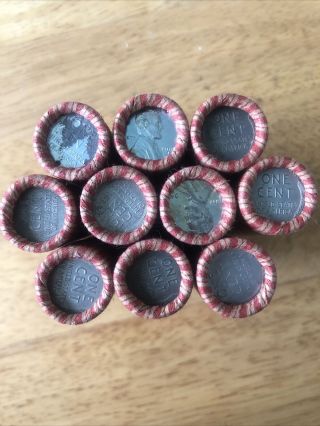 Unsearched Indian/steel Penny Roll P - D - S Rare Dates Guaranteed 10 