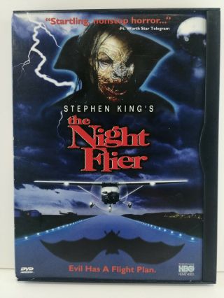 The Night Flier Dvd Stephen King 1998 Cult Horror Rare Oop Hbo
