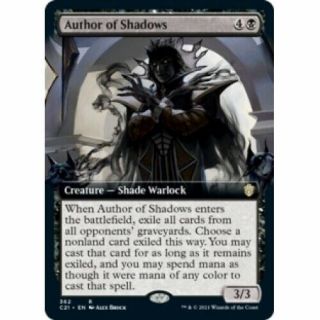 Author Of Shadows (extended Art) X4 Commander 2021 Magic Mtg Card