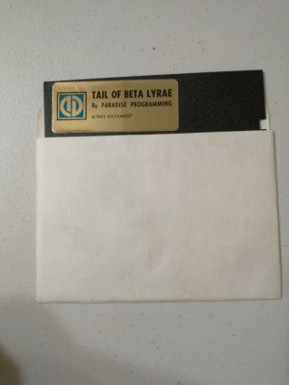 Very Rare Tail Of The Beta Lyrae Disk By Datamost For Atari 400/800,  1983