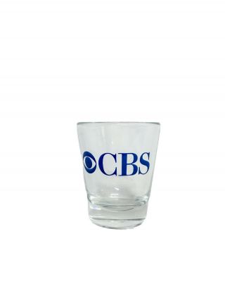 Cbs Television Network Shot Glass Vintage 1970 