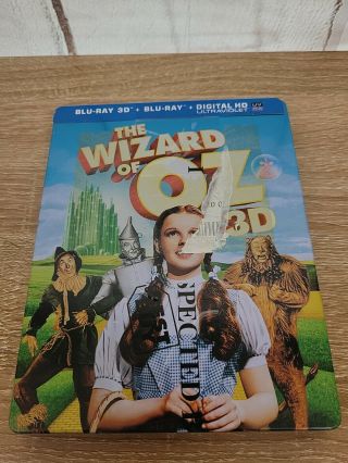 The Wizard Of Oz 3d (1939) - Steelbook Blu - Ray 3d - Rare -