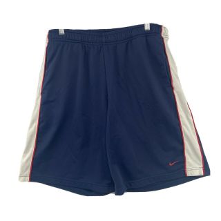 Nike Basketball Knit Vintage Royal Blue White Red Shorts Men’s Size Xxl - Rare