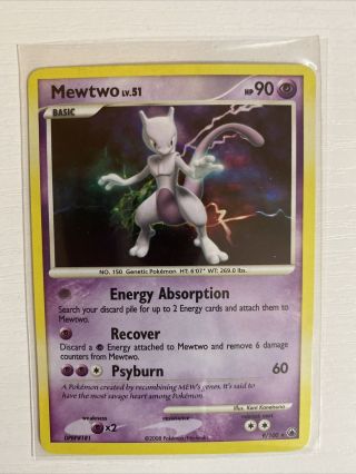 Mewtwo 9/100 Rare Holo Majestic Dawn Near Pokemon Card