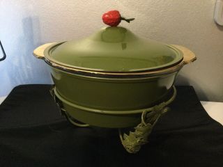Vintage Fire King Anchor Hocking Bowl W/ Chafing Warmer.  Rare