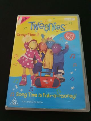 Tweenies Song Time 2,  Song Time Is Fab - A - Rooney Dvd Region 4 Rare